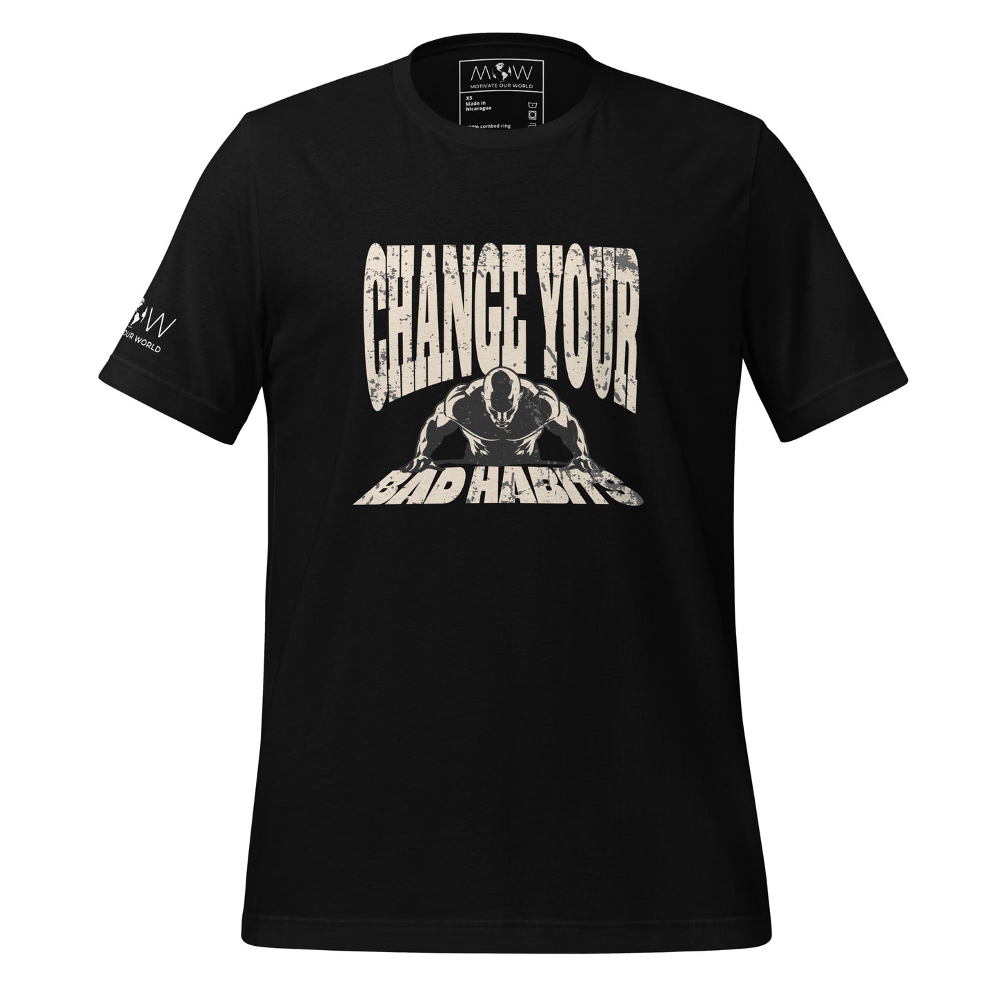 Rise and Grind Men's Motivational Black T-Shirt