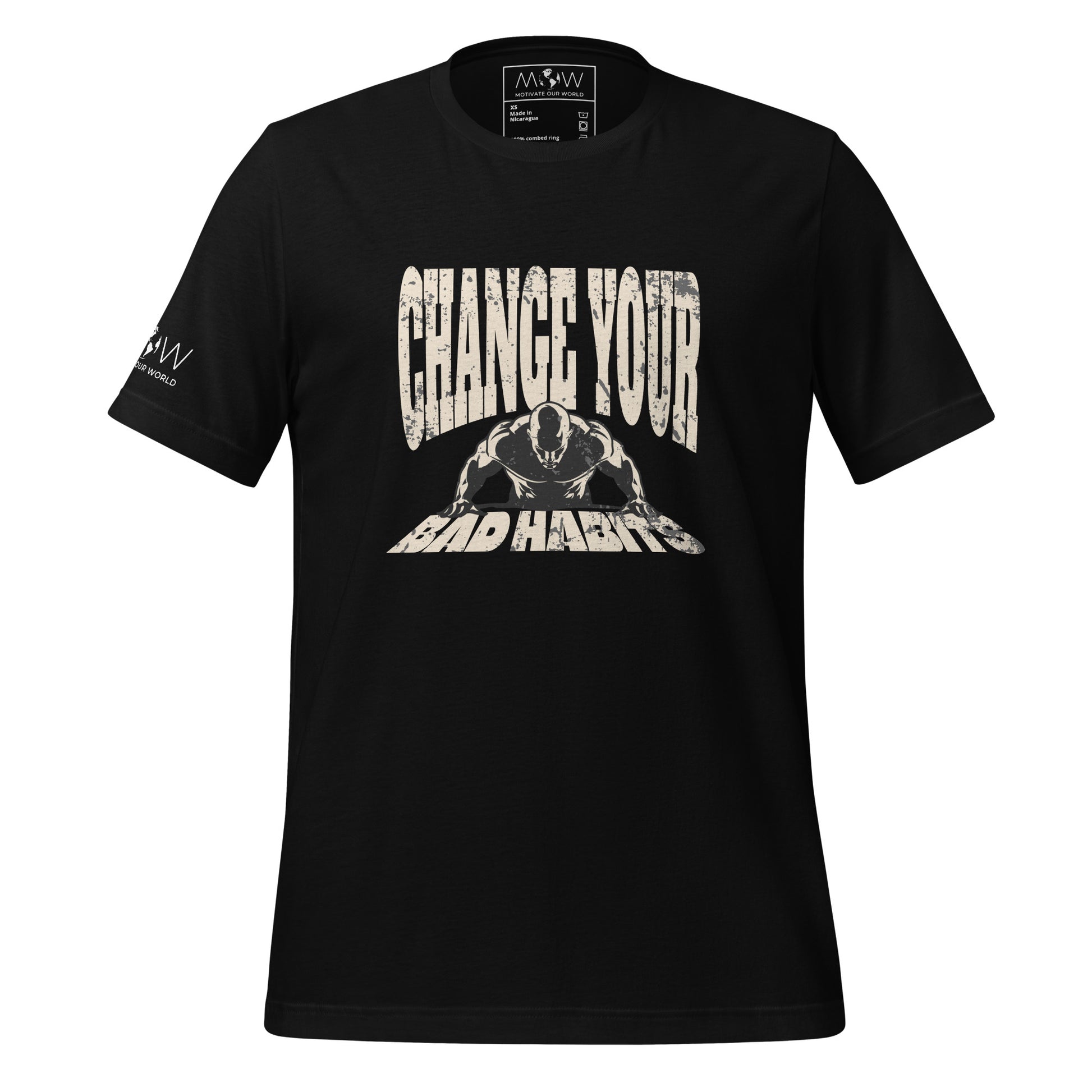 Rise and Grind Men's Motivational Black T-Shirt