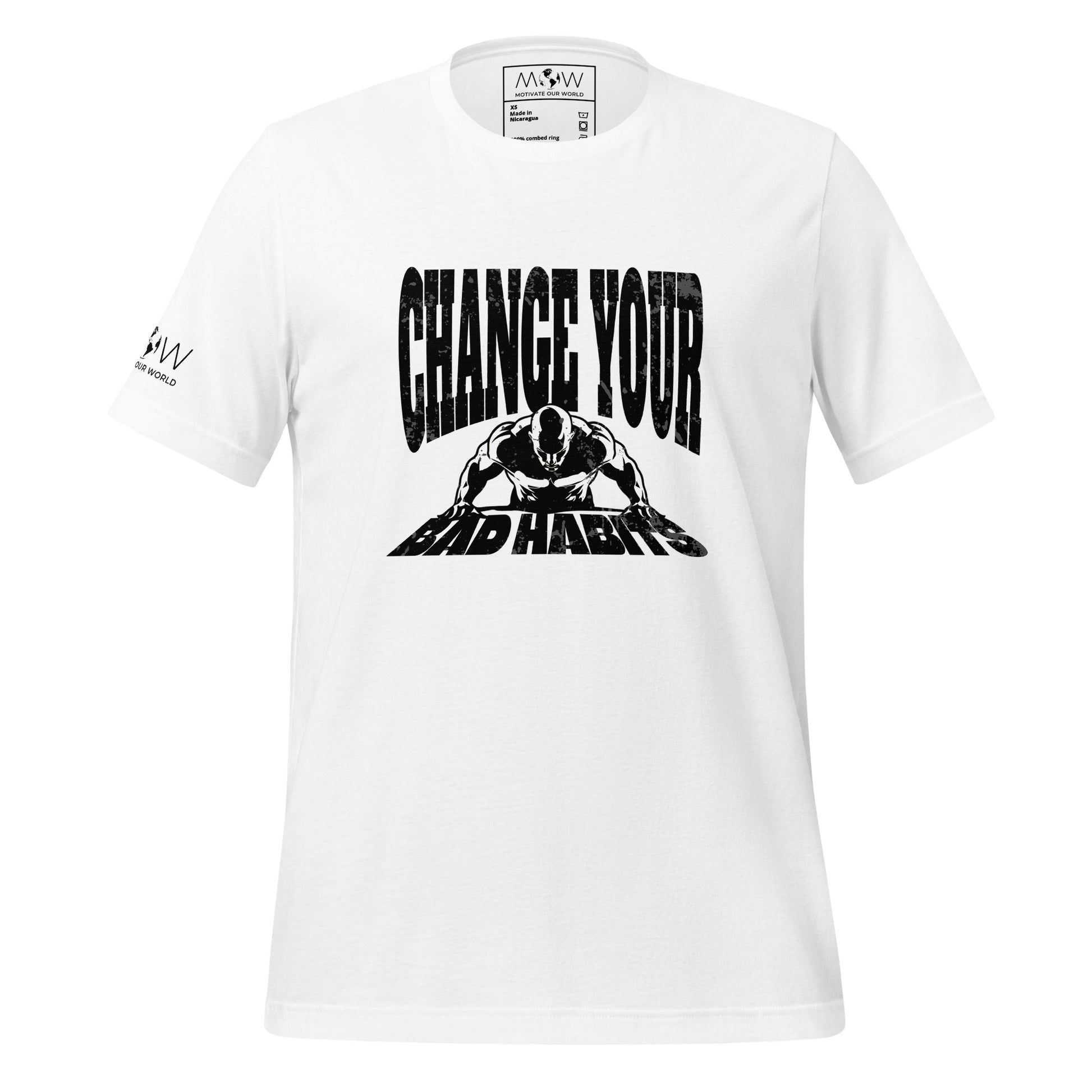 Rise and Grind Men's Motivational White T-Shirt