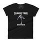 Rise and Move Women’s Motivational Black T-Shirt