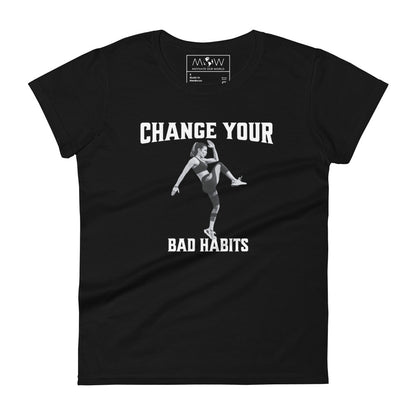 Rise and Move Women’s Motivational Black T-Shirt