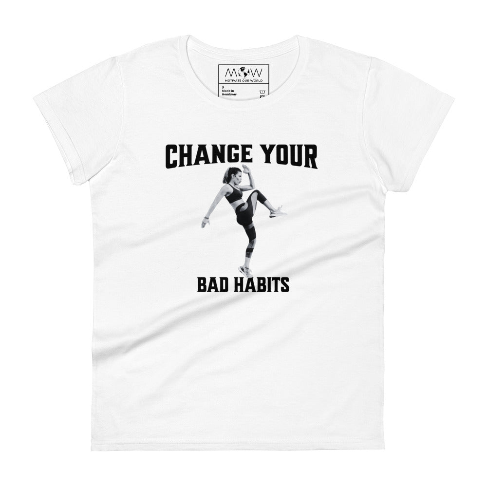 Rise and Move Women’s Motivational White T-Shirt