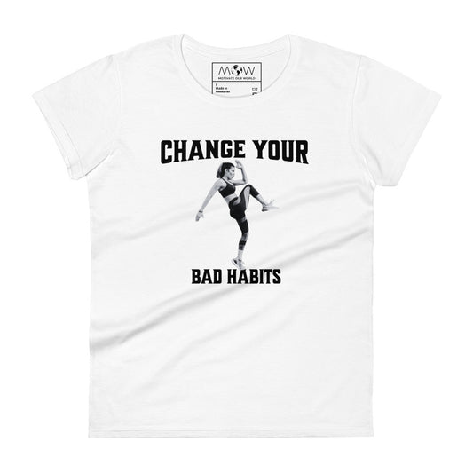 Rise and Move Women’s Motivational White T-Shirt