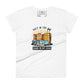 Salt in the Air, Sand in My Hair (Travel Edition) Women’s Motivational White T-Shirt