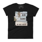 Salt in the Air, Sand in My Hair (Vintage Edition) Women’s Motivational Black T-Shirt