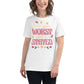 Saw Your Worst and I Stayed Floral White Motivational Women’s T-Shirt Lifestyle