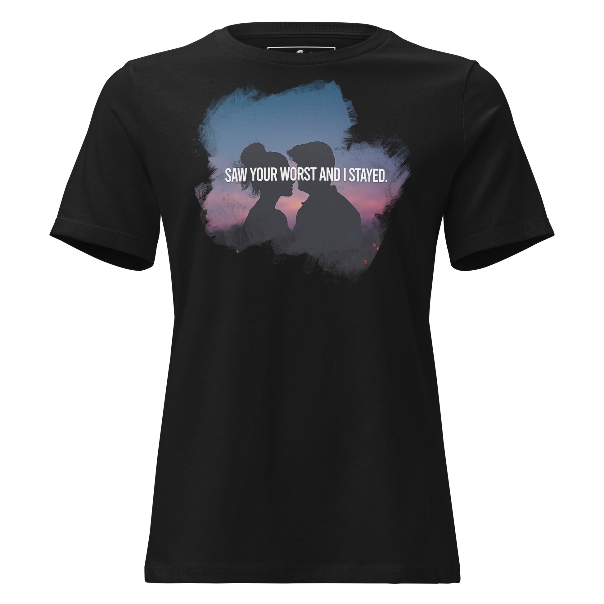 Saw Your Worst and I Stayed – Twilight Edition Black Motivational Women’s T-Shirt
