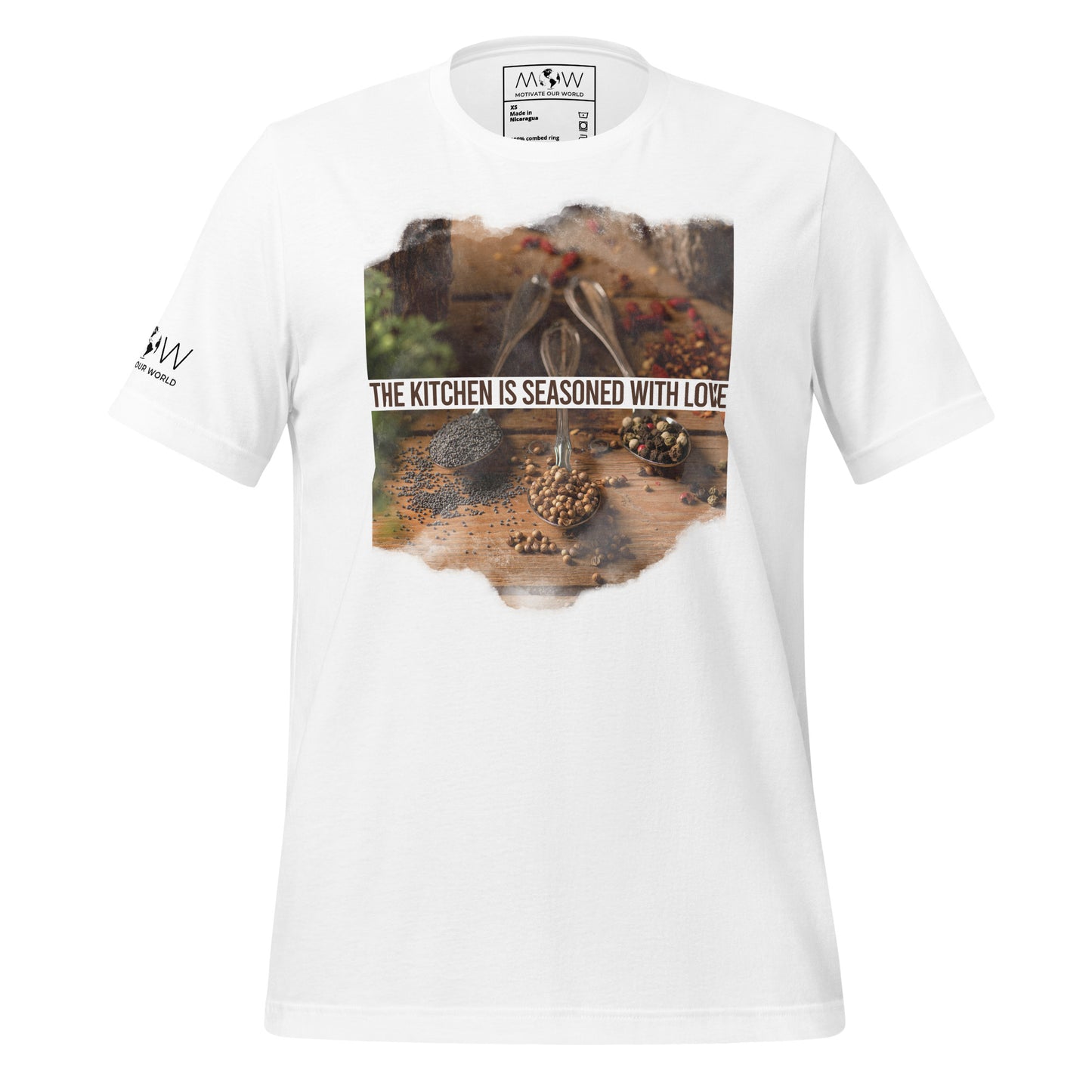 Seasoned with Love Men's Motivational White T-Shirt