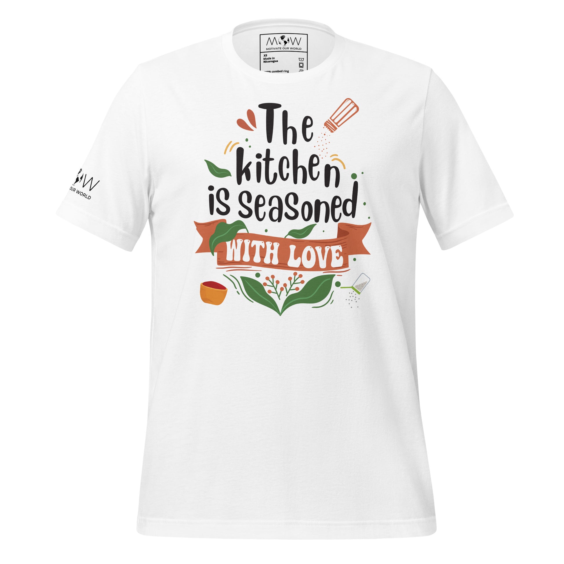 Seasoned with Love Men's Motivational White T-Shirt
