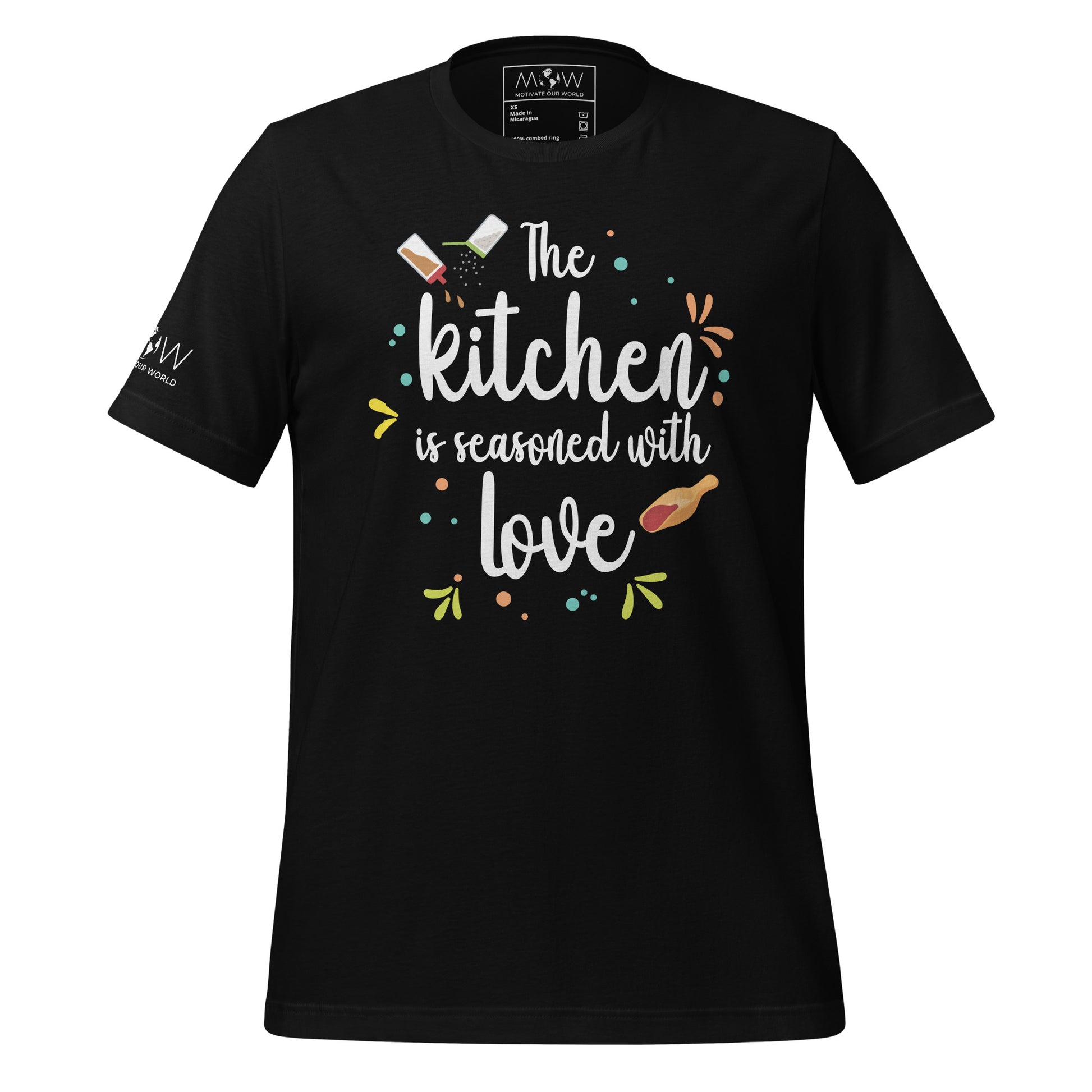 Seasoned with Love Men's Motivational Black T-Shirt