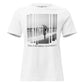 Seek to Be Whole Not Perfect - Beach Scene White Motivational Women’s T-Shirt