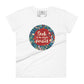 Seek to Be Whole, Not Perfect Circular Floral Women’s Motivational White T-Shirt