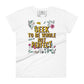 Seek to Be Whole, Not Perfect Floral Women’s Motivatiomal White T-Shirt