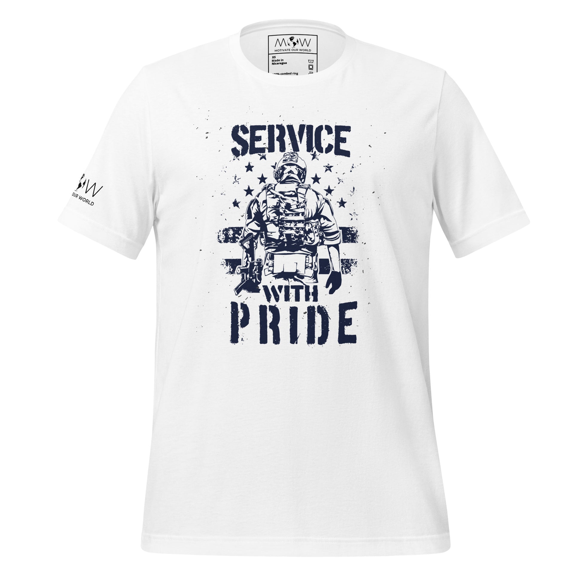 Service Men's Motivational White T-Shirt