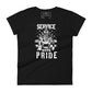 Service Women’s Motivational Black T-Shirt