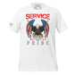 Service with Pride Men's Motivational White T-Shirt