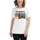Set Goals White Motivational Women’s T-Shirt Lifestyle