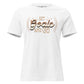 Set Goals and Go - Script Edition White Motivational Women’s T-Shirt