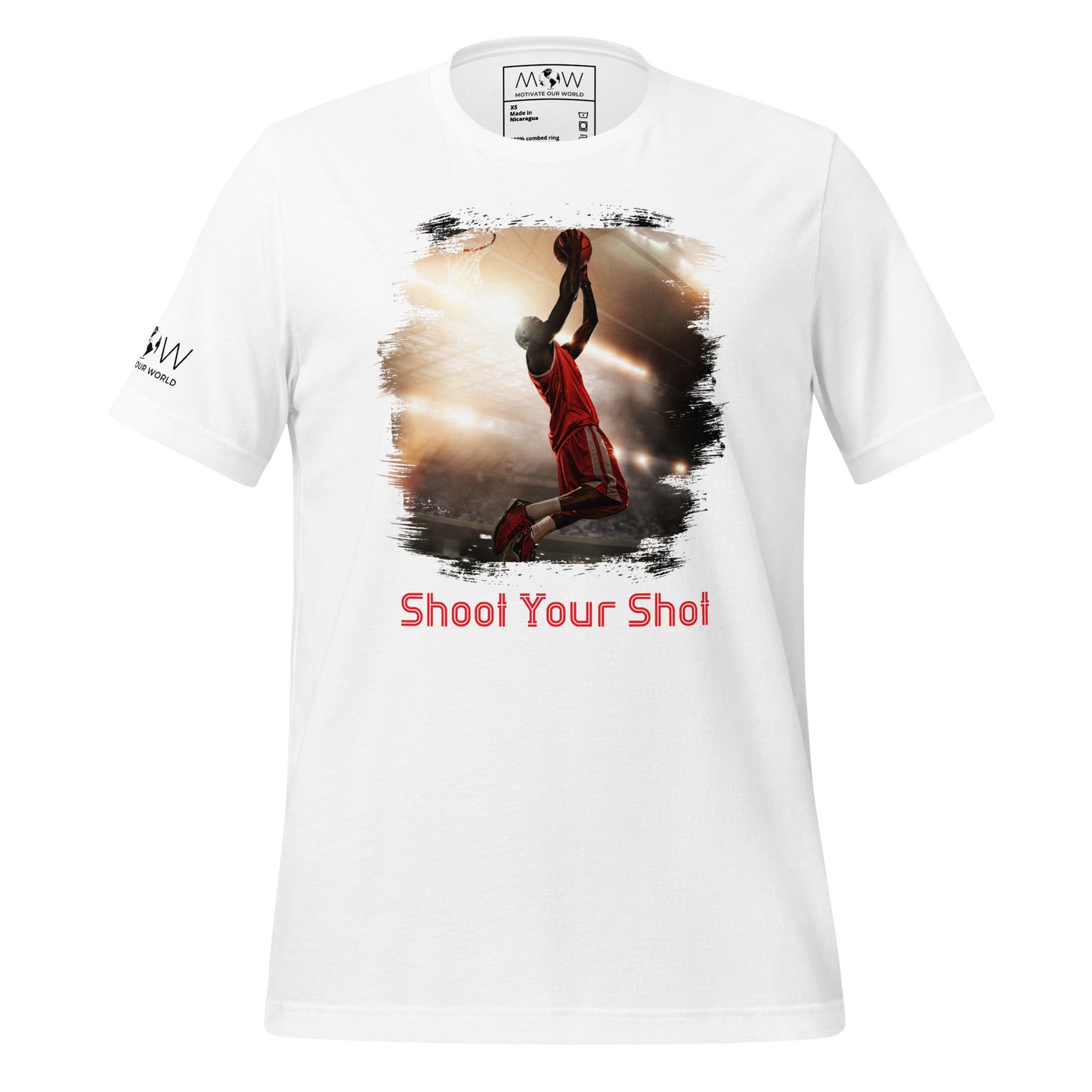 Shoot Your Shot II Men's Motivational White T-Shirt