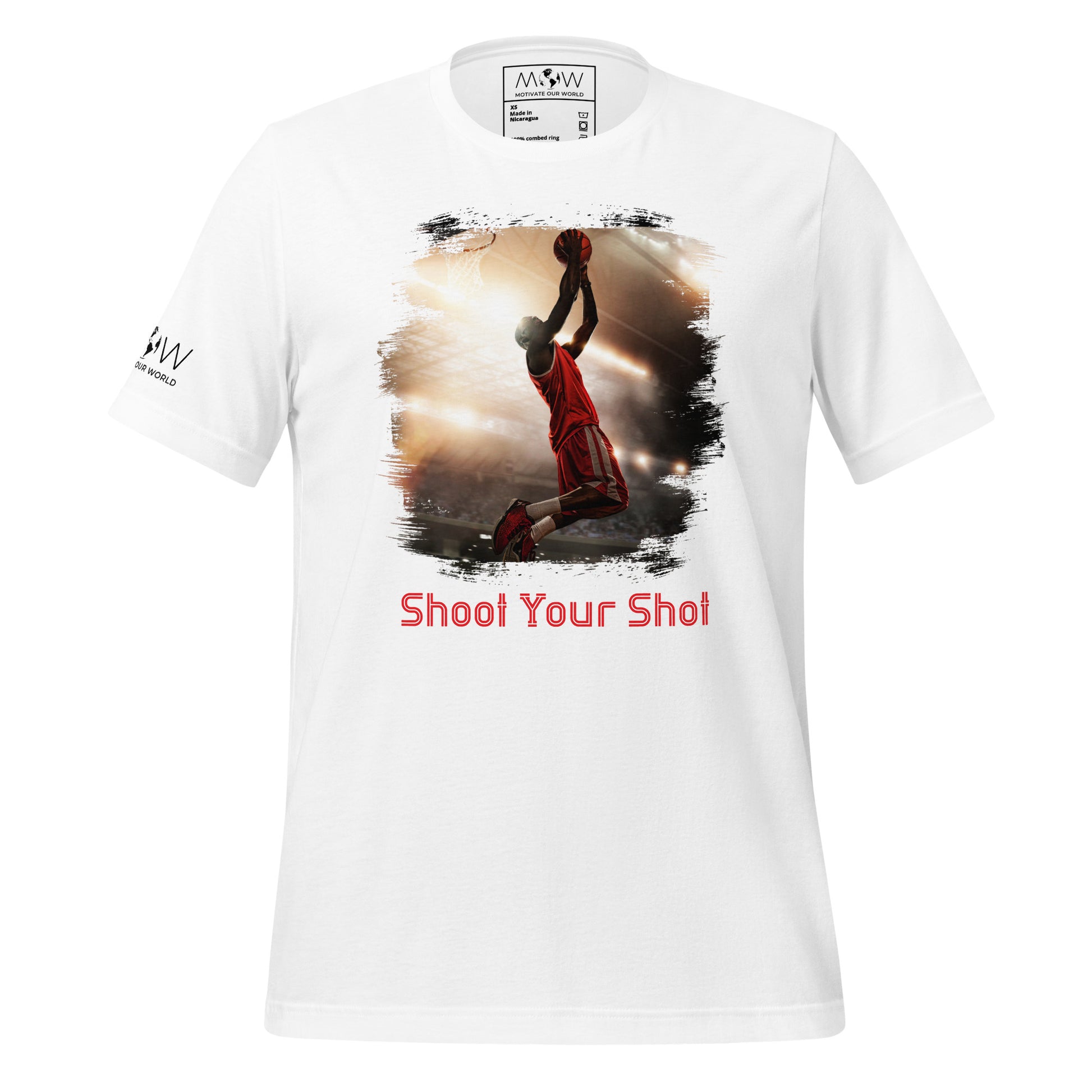 Shoot Your Shot II Men's Motivational White T-Shirt