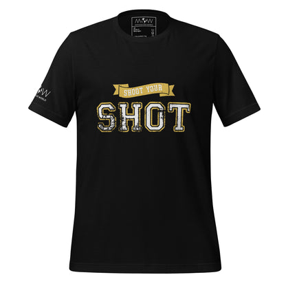 Shoot Your Shot Men's motivational Black T-Shirt