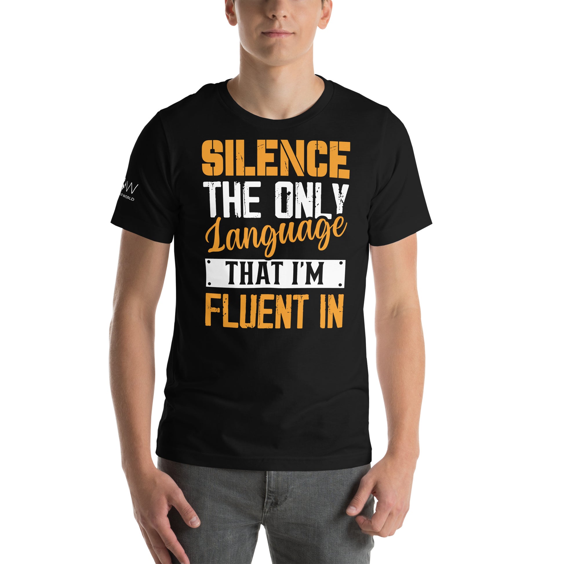 Silence Is My Language – Bold Statement Black Motivational Men's T-Shirt