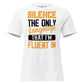 Silence Is My Language – Bold Statement White Motivational Women’s T-Shirt