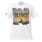 Silence – Sunset Reflection Edition White Motivational Men's T-Shirt