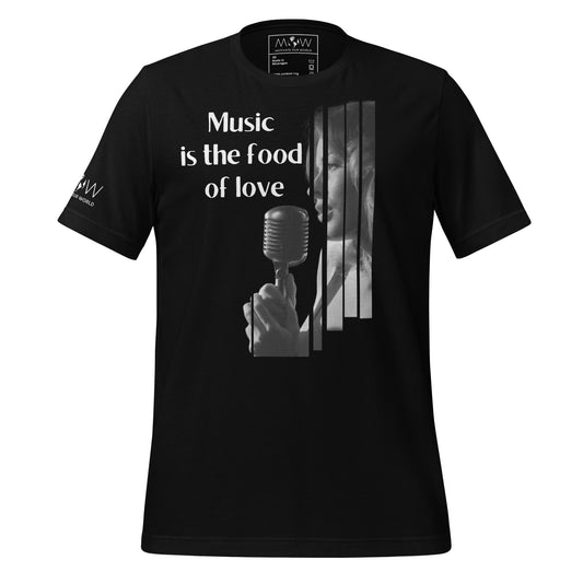Sing Your Truth - Music Is the Food Of Love Black Motivational Men's T-Shirt