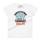 Smooth Seas Never Made A Skilled Sailor Women’s Motivational White T-Shirt