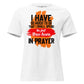 So Much to Do That I Shall Spend the First Three Hours in Prayer White Motivational Women’s T-Shirt