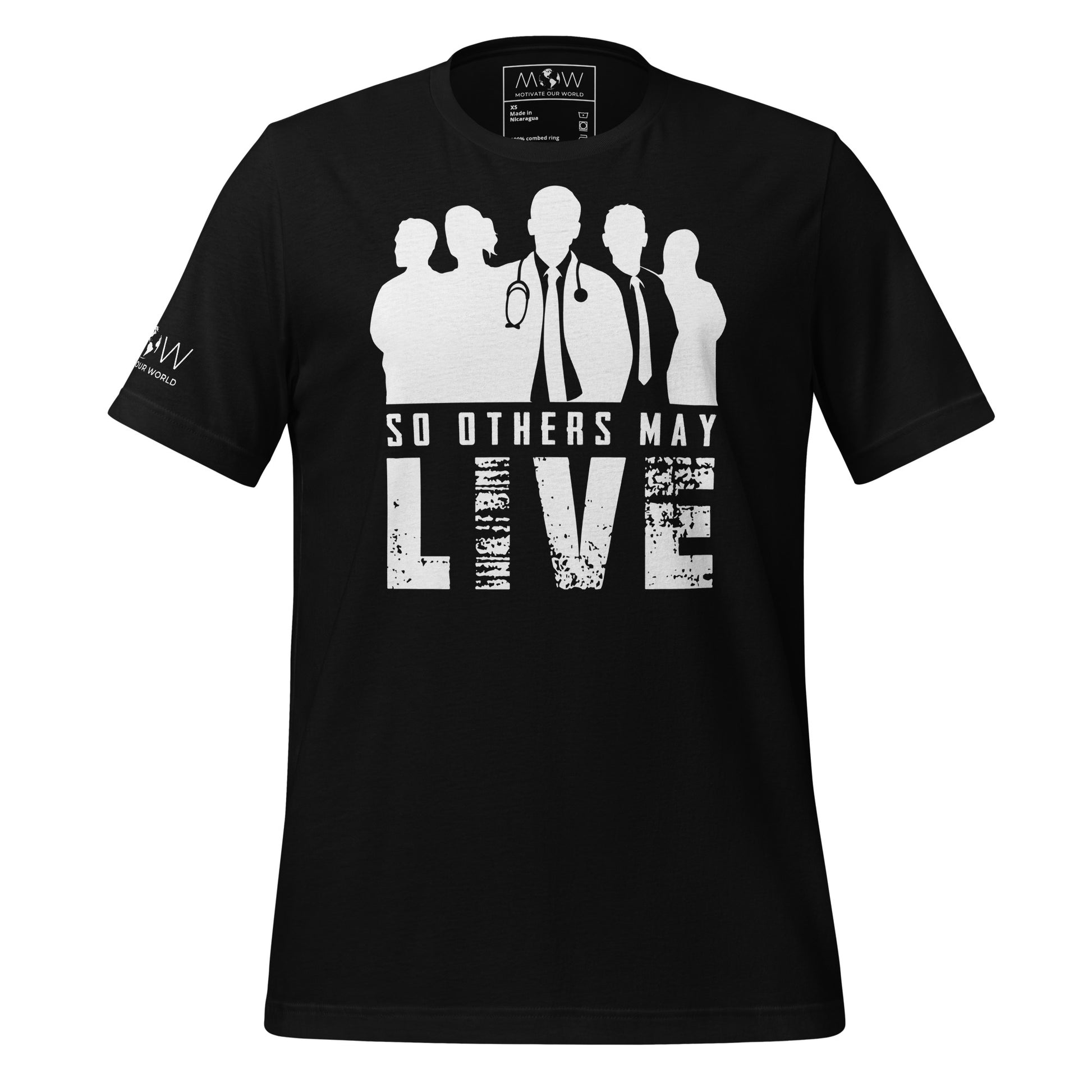 So Others Live Black Motivational Men's T-Shirt