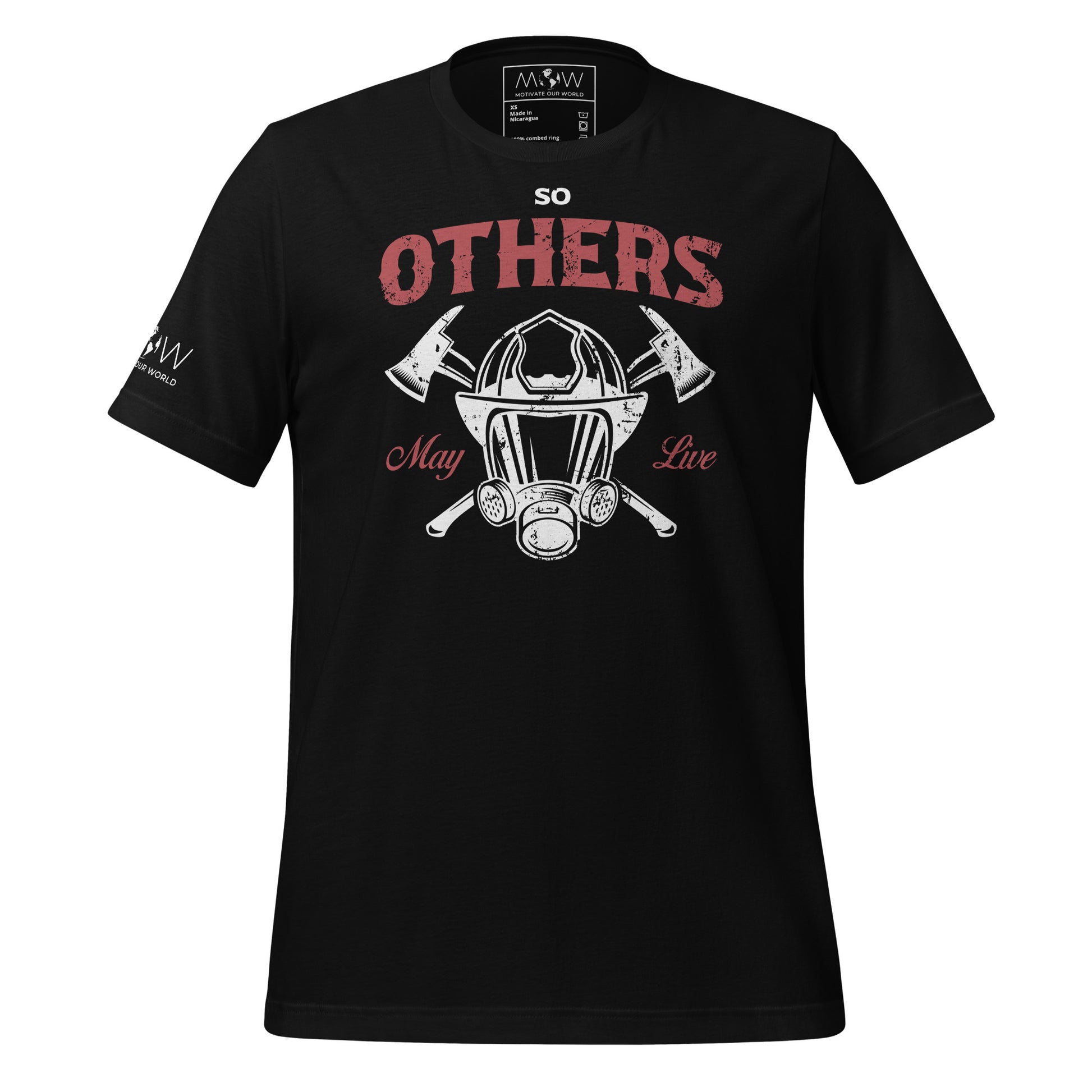 So Others May Live - Firefighter Black Motivational Men's T-Shirt