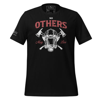 So Others May Live - Firefighter Black Motivational Men's T-Shirt