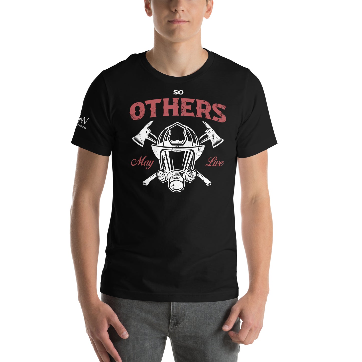 So Others May Live - Firefighter Black Motivational Men's T-Shirt