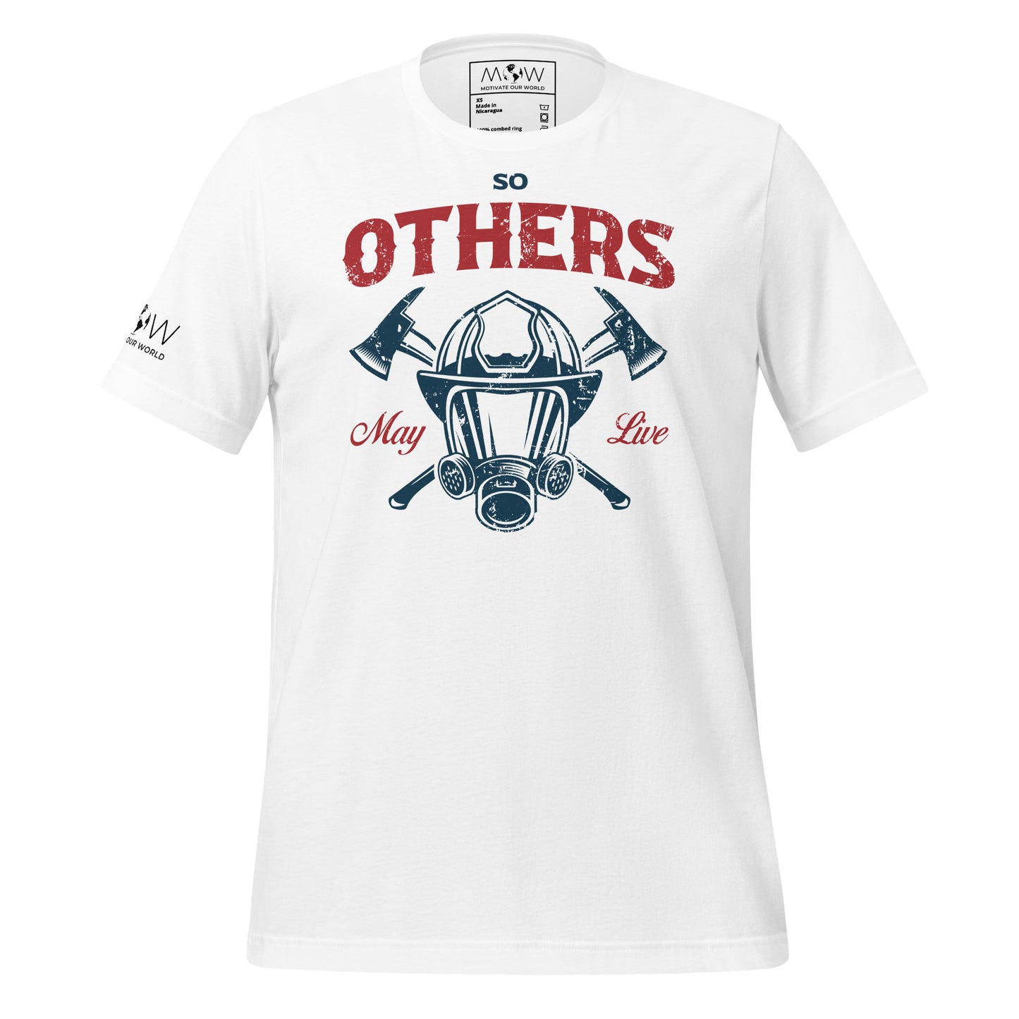 So Others May Live - Firefighter White Motivational Men's T-Shirt