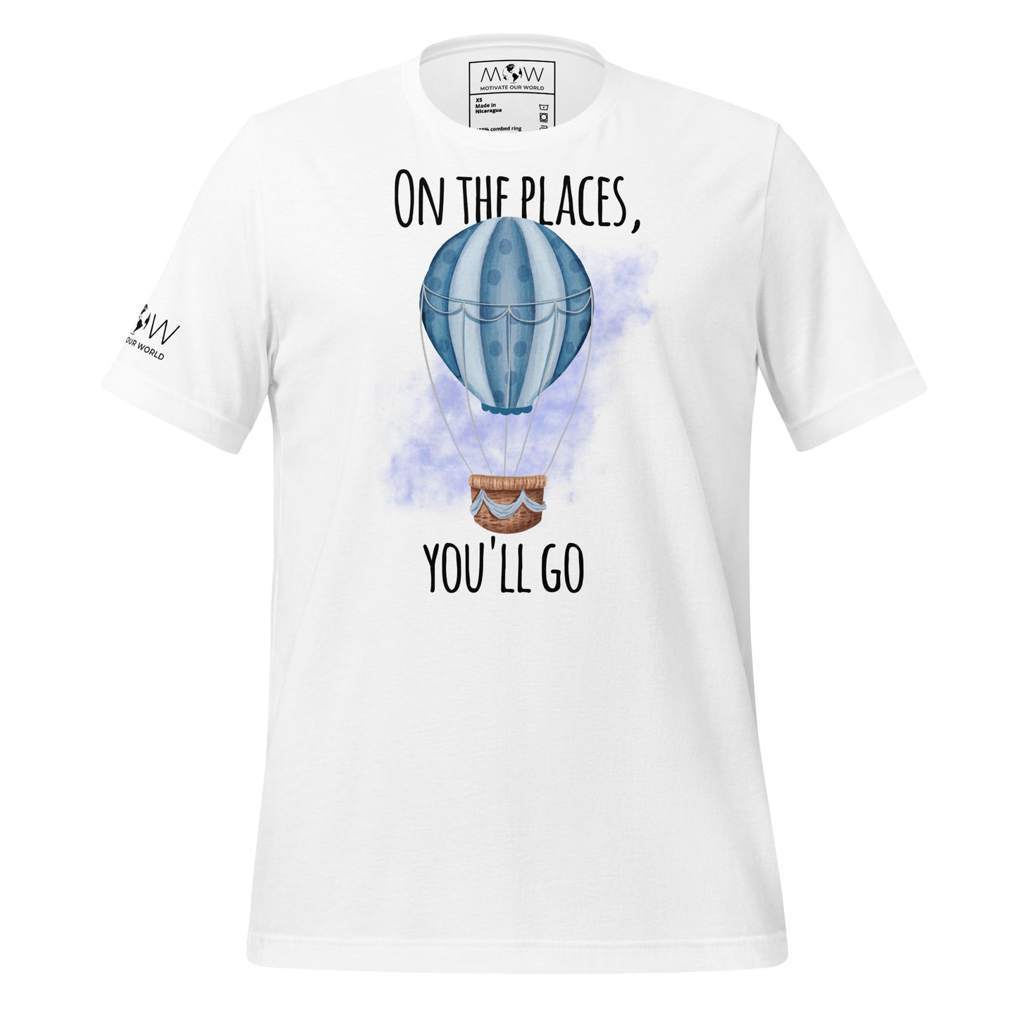 "Soar to New Heights" Men's Motivational White T-Shirt
