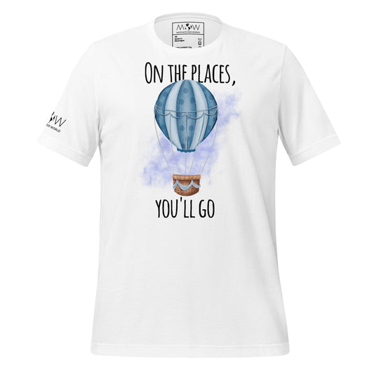"Soar to New Heights" Men's Motivational White T-Shirt