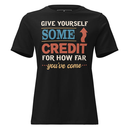 Some Credit – Vintage Edition Black Motivational Women’s T-Shirt