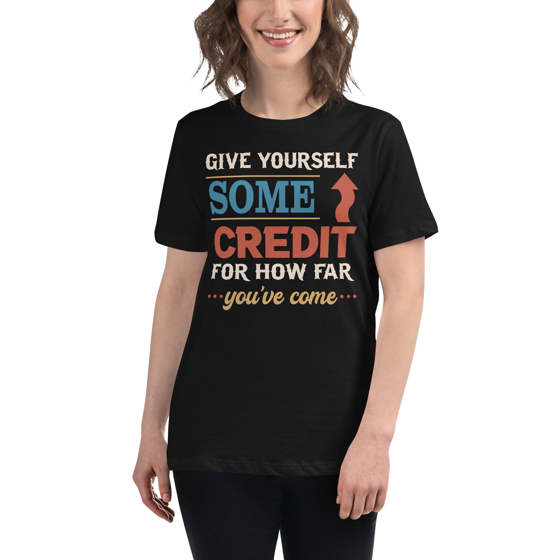 Some Credit – Vintage Edition Black Motivational Women’s T-Shirt Lifestyle