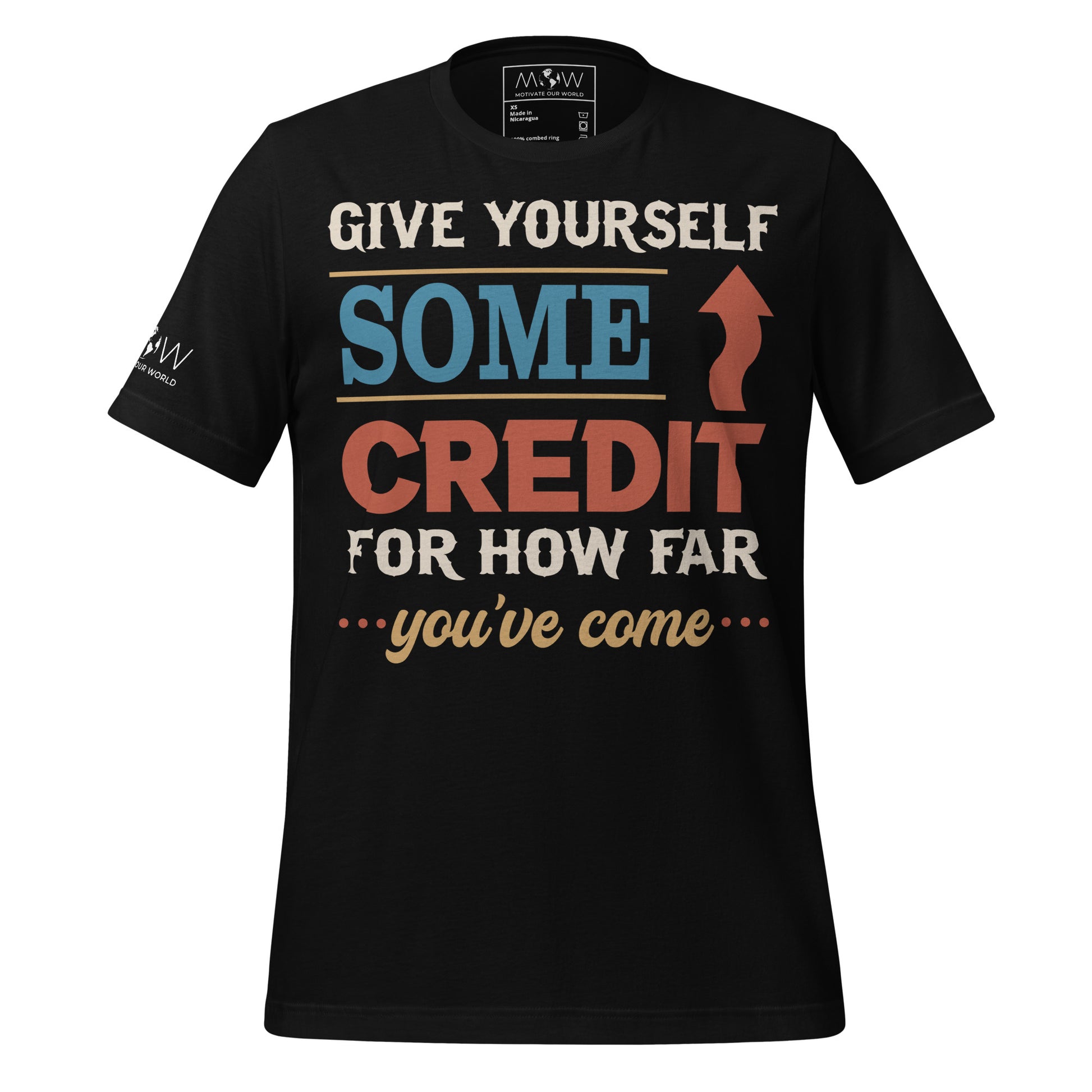 Some Credit – Vintage Edition Motivational Black  Men's T-Shirt