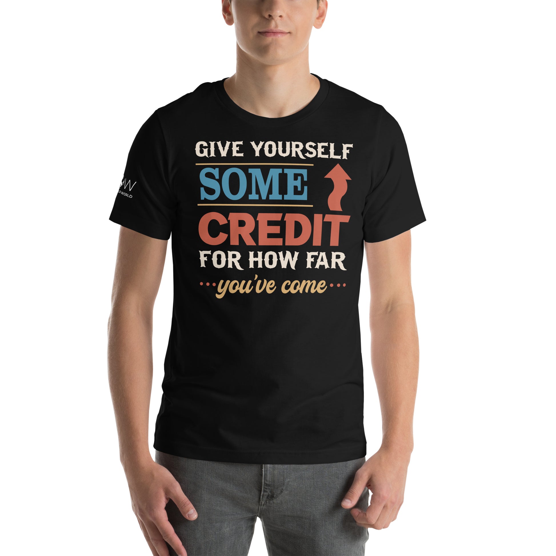 Some Credit – Vintage Edition Motivational Black  Men's T-Shirt