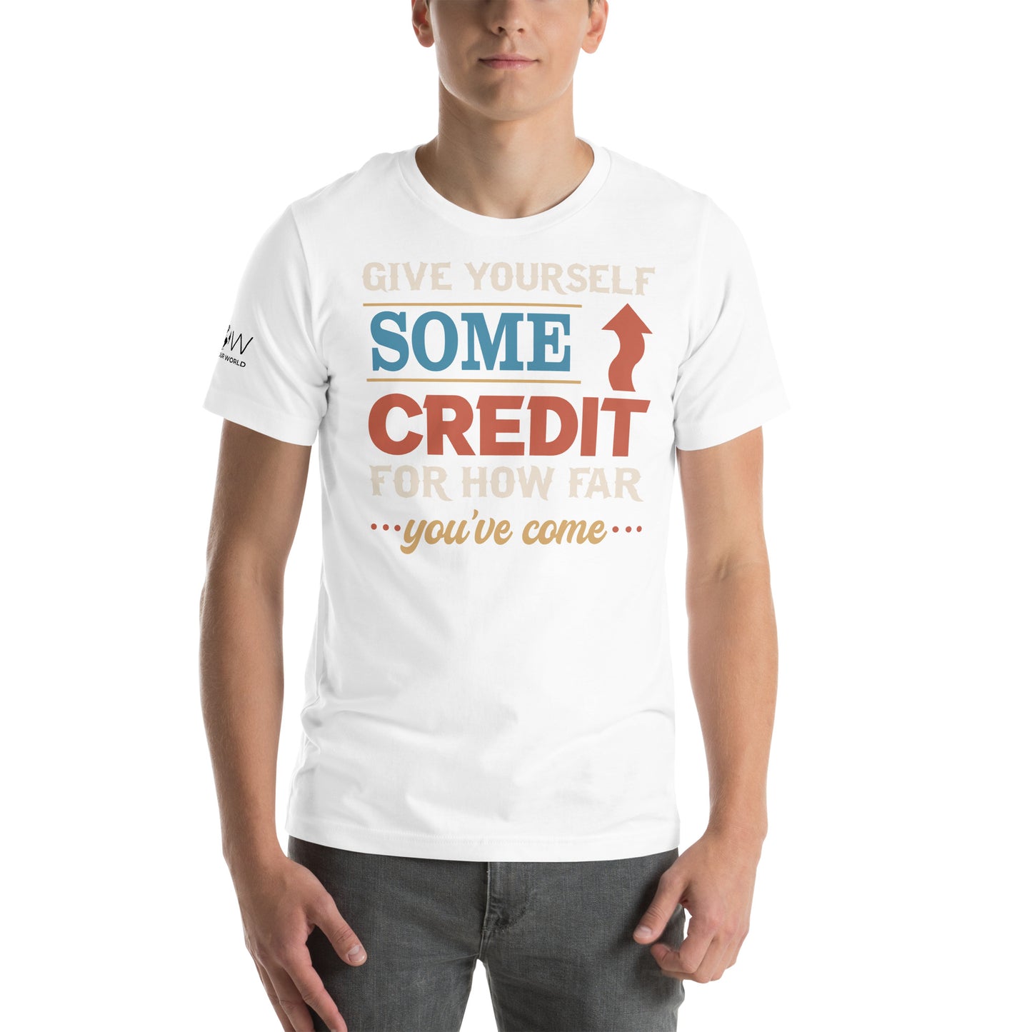 Some Credit – Vintage Edition Motivational White Men's T-Shirt Lifestyle