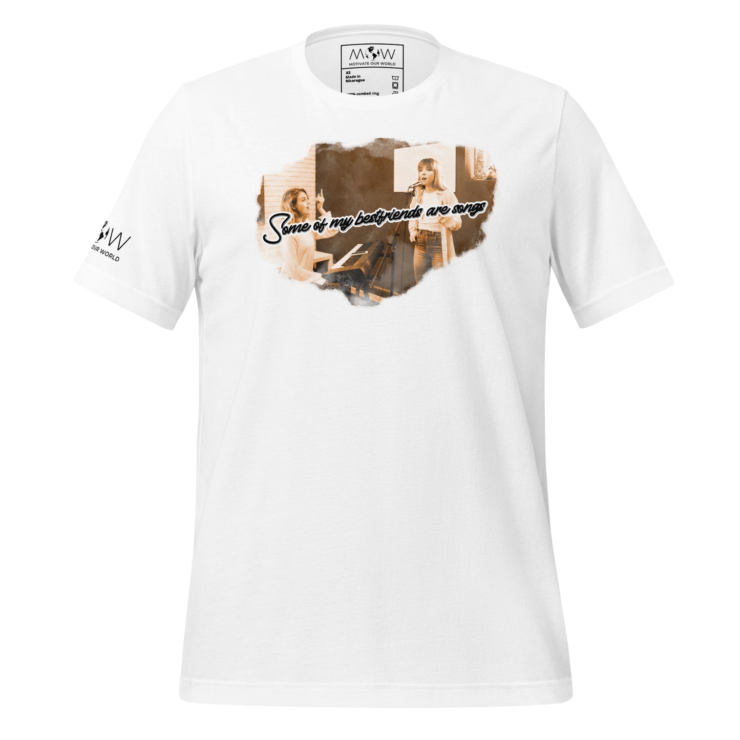 Some of My Best Friends Are Songs – Acoustic Edition White Motivational Men's T-Shirt