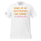 Some of My Best Friends Are Songs – Classic Notes Edition White Motivational Men's T-Shirt