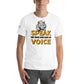 Speak for Those Who Have No Voice - Determined Rhino White Motivational Men's T-Shirt