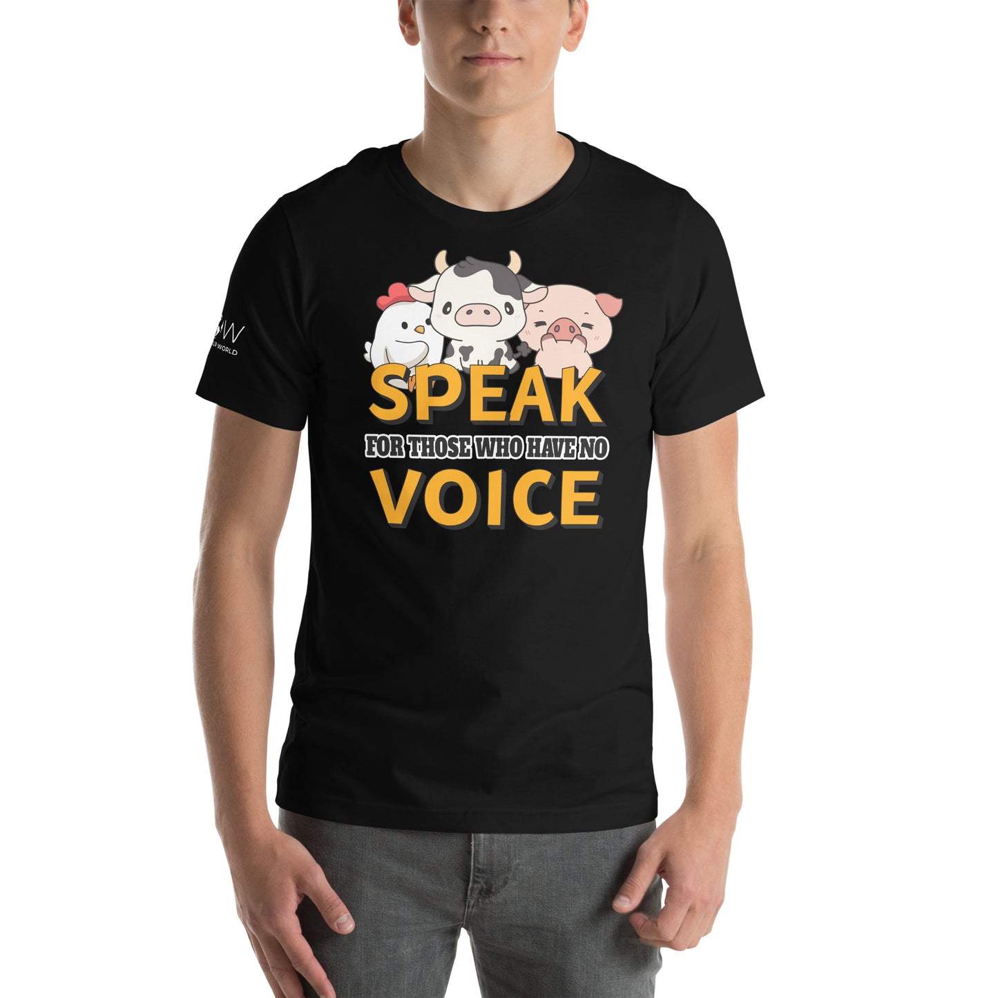 Speak for Those Who Have No Voice - Livestock Black Motivational Men's T-Shirt