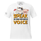 Speak for Those Who Have No Voice - Livestock White Motivational Men's T-Shirt