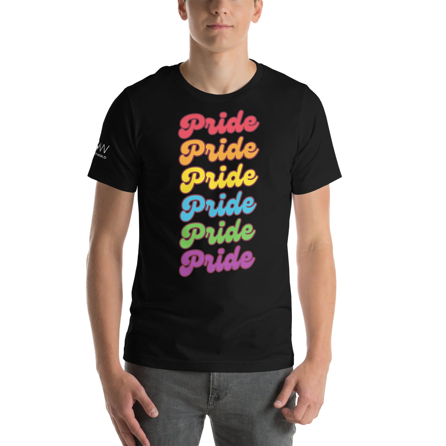 Stacked Pride Black Motivational Men's T-Shirt