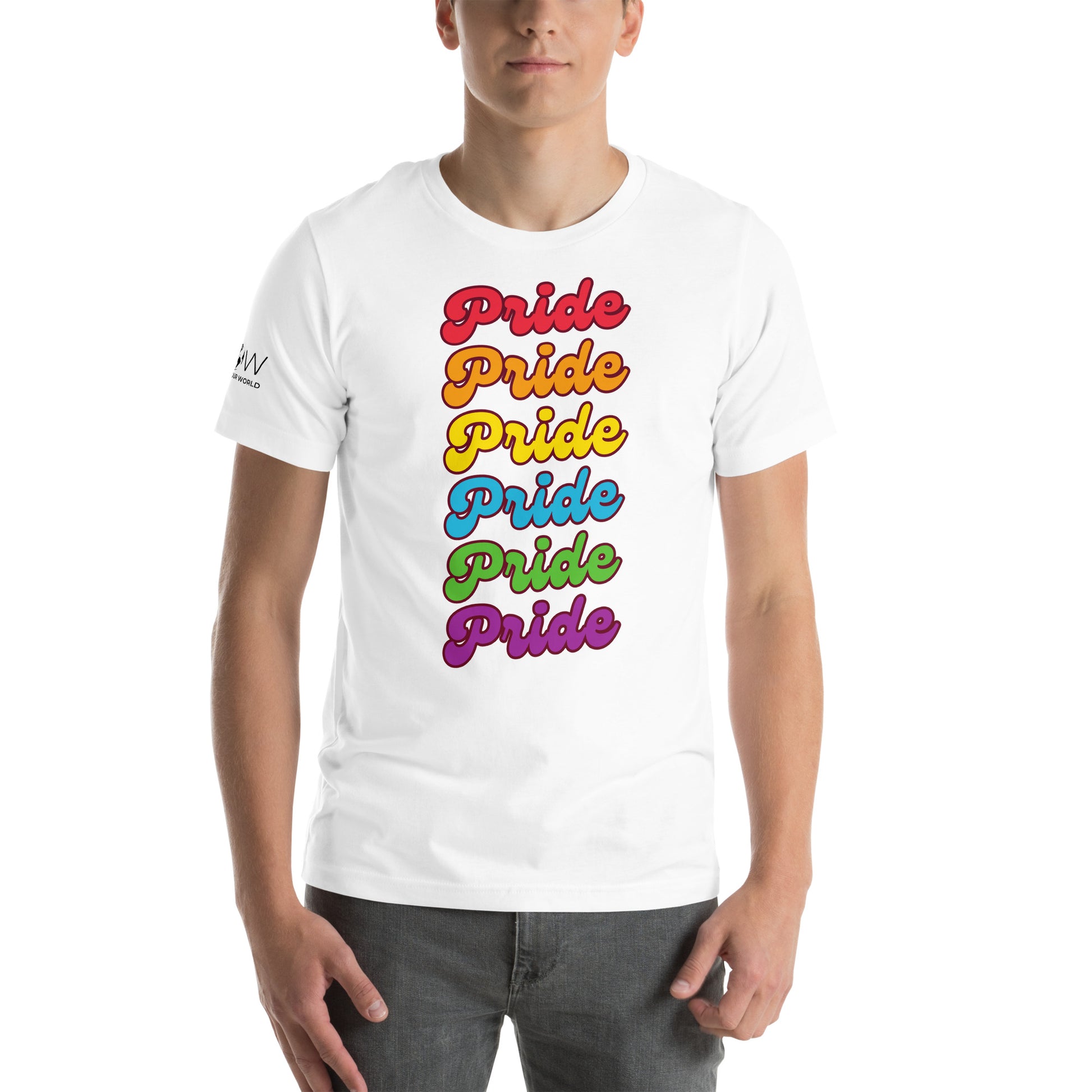 Stacked Pride White Motivational Men's T-Shirt